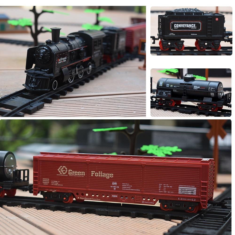 Battery Operated Railway Classical Freight Train Water Steam Locomotive ...
