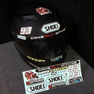 SHOEI Motorcycle Body Sticker Helmet Fit For AGV Ducati Honda Kawasaki Suzuki