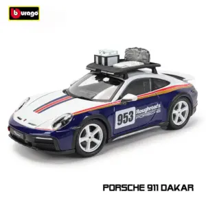 Bburago 1:24 Scale Porsche 911 Dakar Weissach alloy racing car Alloy Luxury Diecast Car Model Collection