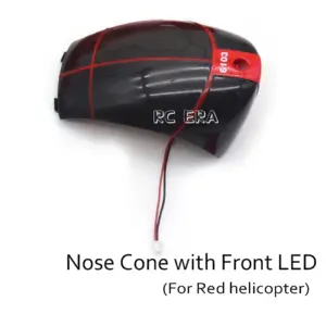 RC ERA for C189 Bird MD500 1:28 Scaled Helicopter Nose Cone Red