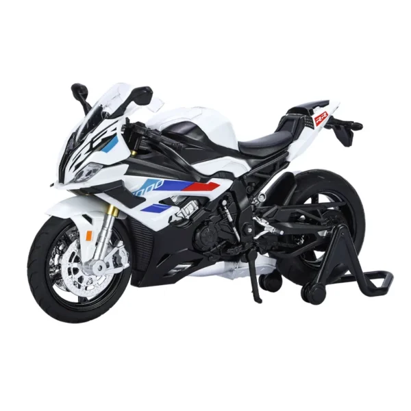 1: 12 BMW RRS1000 Simulated Alloy Motorcycle Model Sound Light and Echo Collection Decorative - Image 5