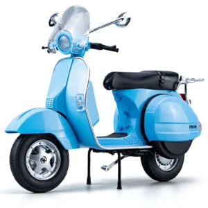 1:10 Vespa 125 Alloy Die Cast Motorcycle Model    Sound and Light Off Road Autocycle  Car - Image 6