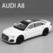 1 32 AUDI A8 2024 Alloy Die Cast Toy Car Model Sound and Light Children s