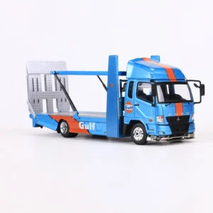 Blue: GCD 1:64 LBWK Mitsubishi LB-TRUCKS Double-Decker Trailer Fuso Super Great Alloy Model Car - Image 4
