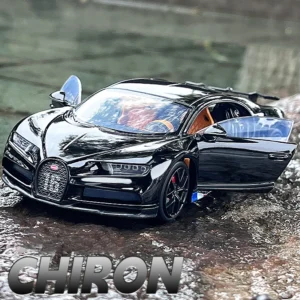 JKM 1:32 Bugatti Chiron Supercar Diecasts &   Metal Car Model Shock absorber Sound Light  Car