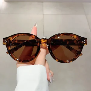 KAMMPT Vintage Round Sunglasses 2024 New in Stylish Multi Candy Color Women Shades Trendy Fashion Brand Design Gradient Eyewear