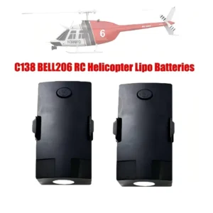 2pcs Original RC ERA C138 Bell 206 Helicopter 7.4V 350mAh LiPo Battery