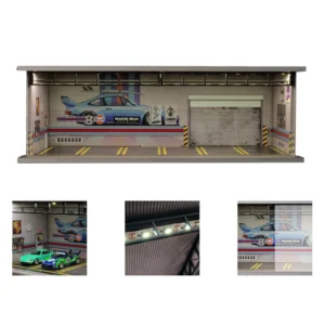 710007 - 1/64 LED Garage Diorama - Double Deck Car Parking Display