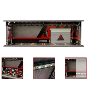 710008 - 1/64 LED Garage Diorama - Double Deck Car Parking Display