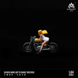 WHITE: TimeMicro&MoreArt 1:64 Triumph BOVVER 2017 motorcycle action figure resin set - Image 6