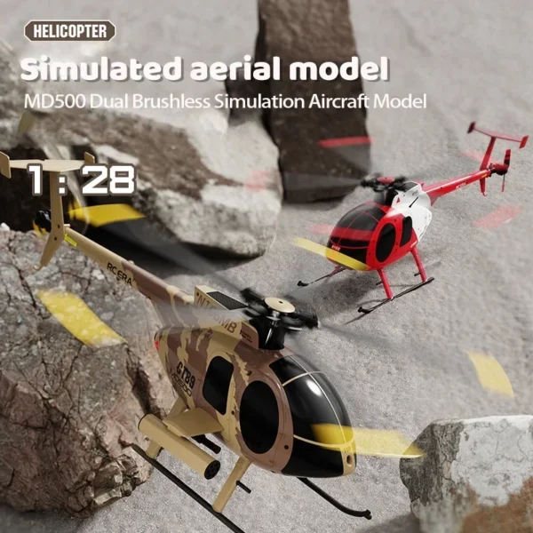 RC Era 1:28 C189 Bird Helicopter w/ 3 Batteries Dual Brushless Gyro - Image 5