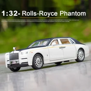 1:32 Rolls Royce Phantom Diecast Alloy Model w/ 6 Doors & Pullback