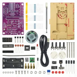 FM Radio Electronic Kit: Adjustable Frequency 87-108MHz with Digital Display for Soldering Practice - Image 6