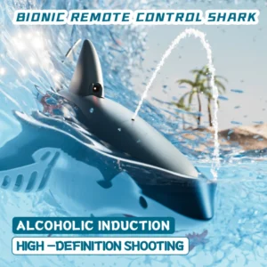 S6-with-camera: RC Shark Boats  Electric High Simulation Shark 4K Camera Rechargeable Battery RC - Image 5