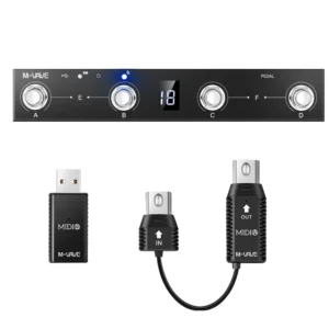 M-vave Chocolate Programmable MIDI Controller | USB & Bluetooth Wireless MIDI System | Compatible with BIAS FX 2 Zoom MS-50G and G1xon - Image 6