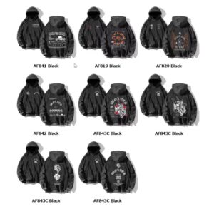 Darcsport Wolves Hoodie Acid Print Pullover Gym Sweatshirt Cotton Blend Athletic Wear - Image 7