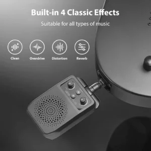 Mini Guitar Speaker BT Voice Adjustment Portable Plug-in Speaker  All Electric Guitars Amplifier 1500mAh Type-C Rechargeable - Image 6