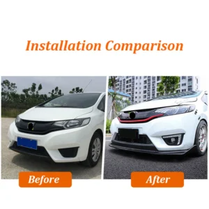 Fit 2014 2015 2016 2017 Front Bumper Splitter Lip Body Kit Spoiler Diffuser Guard Tuning Exterior Parts - Image 4