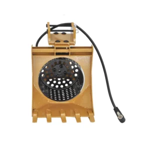 RC Metal Rotary Screening Bucket with Electric Drum for HUINA 1580 1550 1592 1593 1594 Excavator Models - Image 4