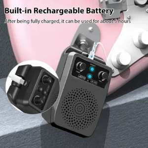 Mini Guitar Speaker BT Voice Adjustment Portable Plug-in Speaker  All Electric Guitars Amplifier 1500mAh Type-C Rechargeable - Image 2