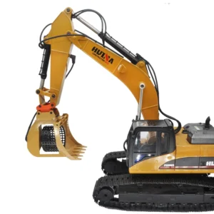 RC Metal Rotary Screening Bucket with Electric Drum for HUINA 1580 1550 1592 1593 1594 Excavator Models - Image 6