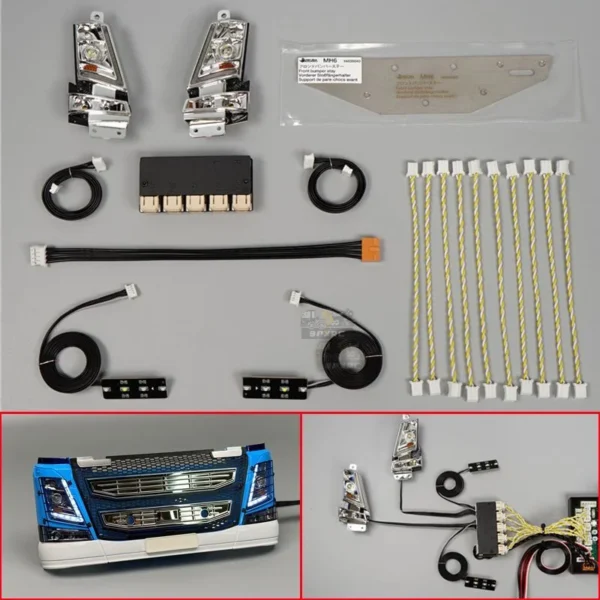 1/14 Scale 4-in-1 Light System MFC-03 01 Tamiya RC Truck VOLVO FH16 750 56362 Model Car Parts