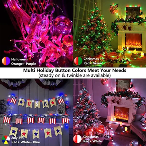 Lixincorda 10m RGBIC smart LED string lights IP68 waterproof music sync app voice remote control Alexa Google Christmas decor outdoor indoor - Image 5