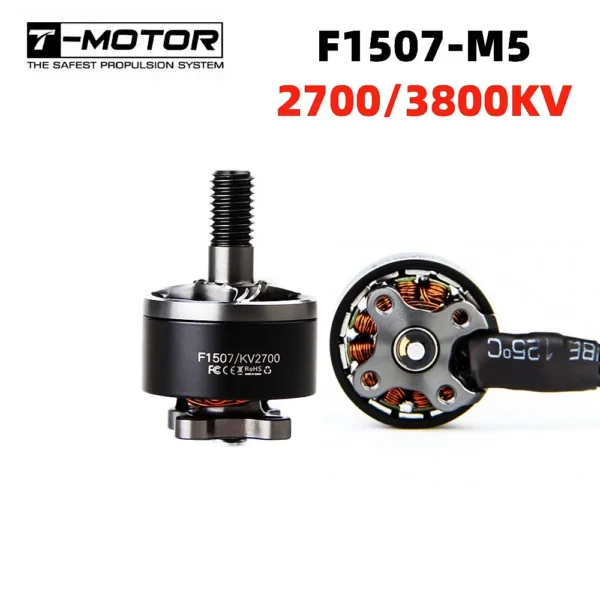 T-Motor F1507 3800KV 3-4S Brushless Motor for Cinewhoop FPV Racing Drones