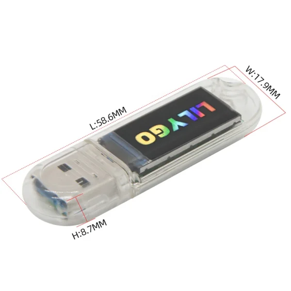 T-Dongle-S3 ESP32-S3 Development Board With Screen Dongle 0.96 inch ST7735 LCD Display Support WiFi Bluetooth TF Card LILYGO® - Image 4