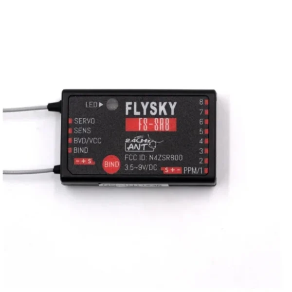 FlySky FS-SR8 2.4GHz ANT Mini Receiver 8-Channel for RC Car Airplane Helicopter Drone FS-ST8 Radio Transmitter - Image 5