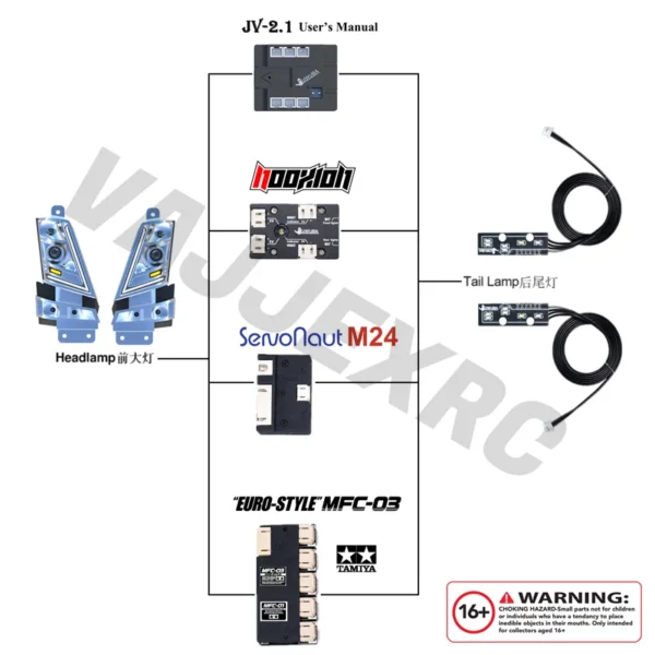 Tamiya RC Tractor Volvo FH16 XL750 1/14 Scale Headlight Module PRO for 56375 56360 56362 Model Trucks - Image 6