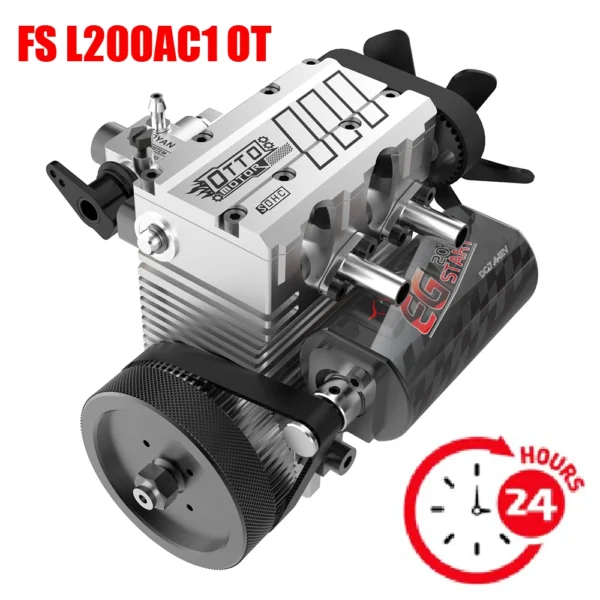 FS L200AC TOYAN ENGINE Air Cooled Nitro Engine Twin Cylinder 4 Stroke Engine  Kit Model