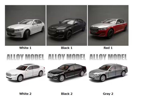 1/24 7 Series 760 LI Alloy Car Model Diecasts Metal  Car Model Simulation Sound and Light - Image 7