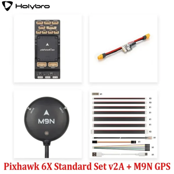 [v2A Standard Set M9N] HolyBro Pixhawk 6X (ICM-45686) Flight Controller