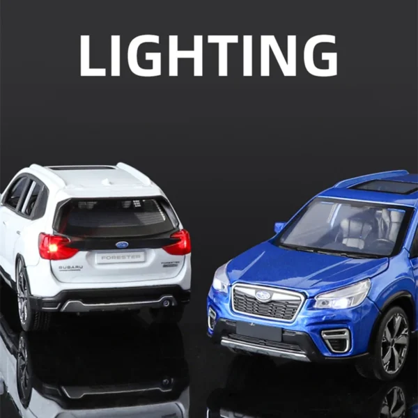 1/30 Subaru Forester SUV Alloy Car Model Diecast Metal Off-road  Car Model Simulation Sound and Light - Image 3