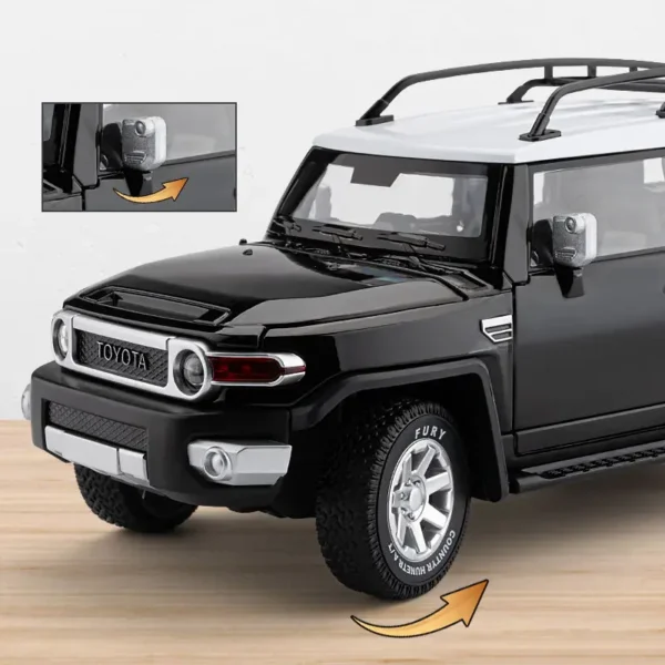 1:24  FJ Cruiser Alloy Car Model Diecast &  Metal Off-road  Car Model Sound and Light Simulation - Image 5