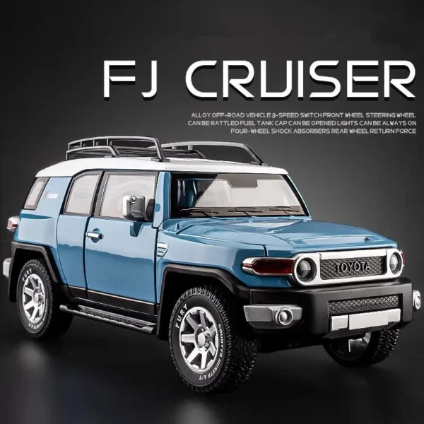 1:24  FJ Cruiser Alloy Car Model Diecast &  Metal Off-road  Car Model Sound and Light Simulation