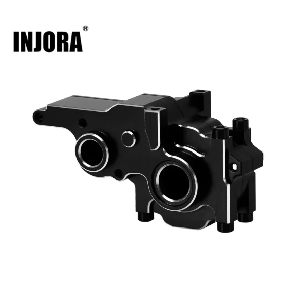 Black: INJORA Aluminum Transmission Case  1/24 Buggy Losi Micro-B