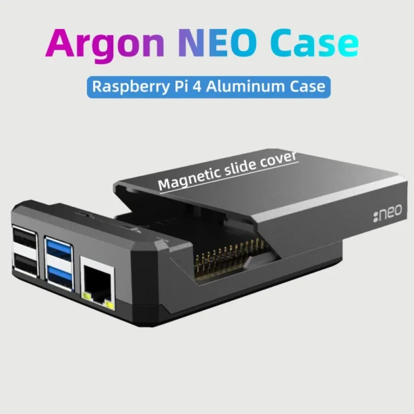 Argon NEO Pi 4 Aluminum Case Magnetic Cooling