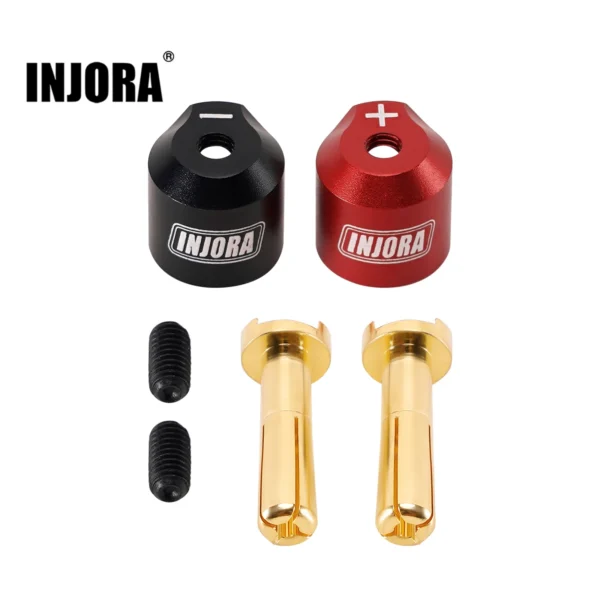 INJORA Heatsink Bullet Plug Grips with 4mm 5mm Bullets