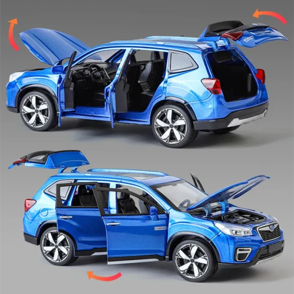 1/30 Subaru Forester SUV Alloy Car Model Diecast Metal Off-road  Car Model Simulation Sound and Light - Image 4