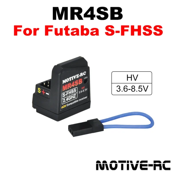 MOTIVE-RC MR4SB 2.4G HV SFHSS Receiver Antennaless SBUS  Futaba -FHSS 3PV 4PLS 4PX 4PM 4PV 10PX T14SG T18MZ RC Transmitter