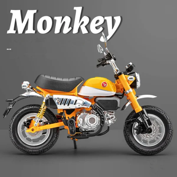 1:12 Monkey 125 Alloy Sports Motorcycle Model Diecast Street Racing Motorcycle with Simulation Sound and Light