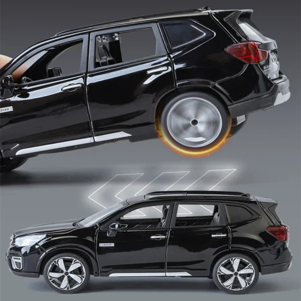 1/30 Subaru Forester SUV Alloy Car Model Diecast Metal Off-road  Car Model Simulation Sound and Light - Image 6