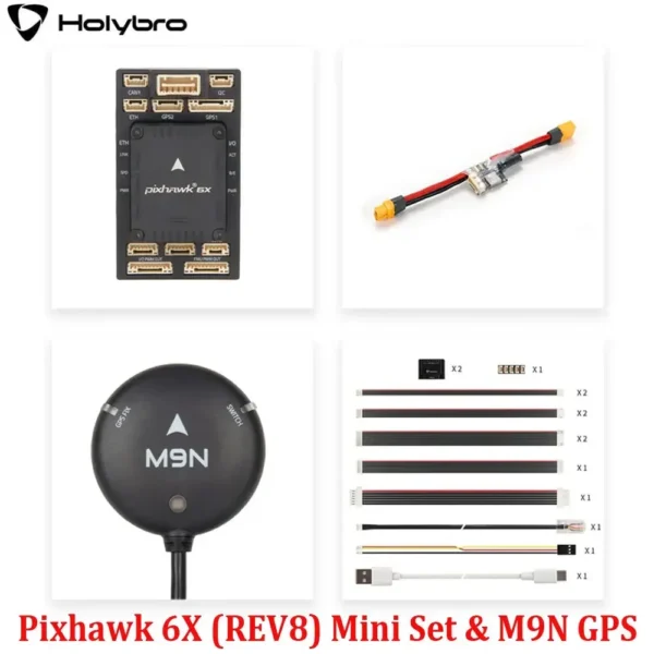 [Mini Set M9N GPS] HolyBro Pixhawk 6X (ICM-45686) Flight Controller