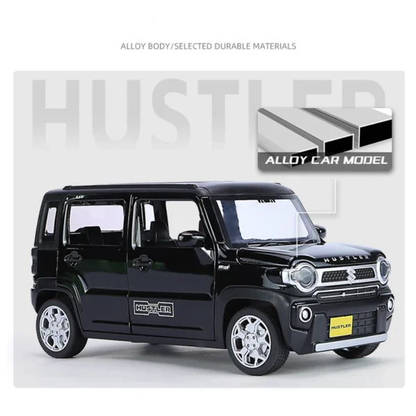 1:22 SUZUKI HUSTLER SUV Alloy Car Model Diecasts Metal  Off-Road  Car Model Simulation Sound and Light - Image 3