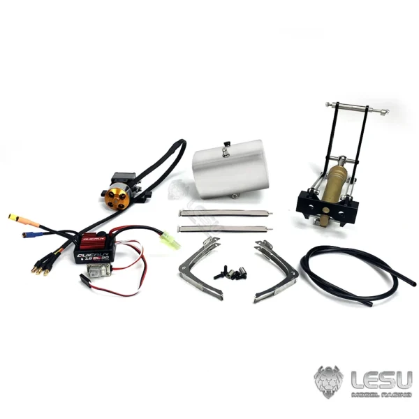 Lesu Hydraulic Oil Cylinder System Pump Esc Parts for Tamiyaya 1/14 RC Dumper Truck RC Toucan 700 Man - Image 3