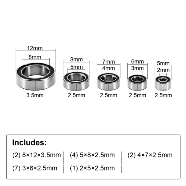 INJORA Sealed Bearing Kit  HPI Venture 18 Upgrade (16) - Image 2