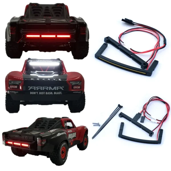 LED 6V Modified Front and Rear Lights for Arrma 1/14 Mini Mojave Grom RC Car Upgrade Parts High-Performance Lighting Kit