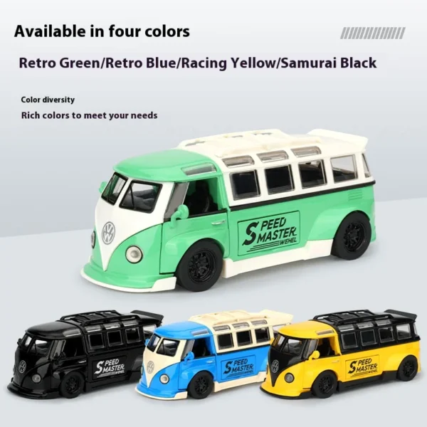 1:32 Volkswagen Bus T1 Modified Alloy Diecast Scale Metal VW  Car Models    Car - Image 5